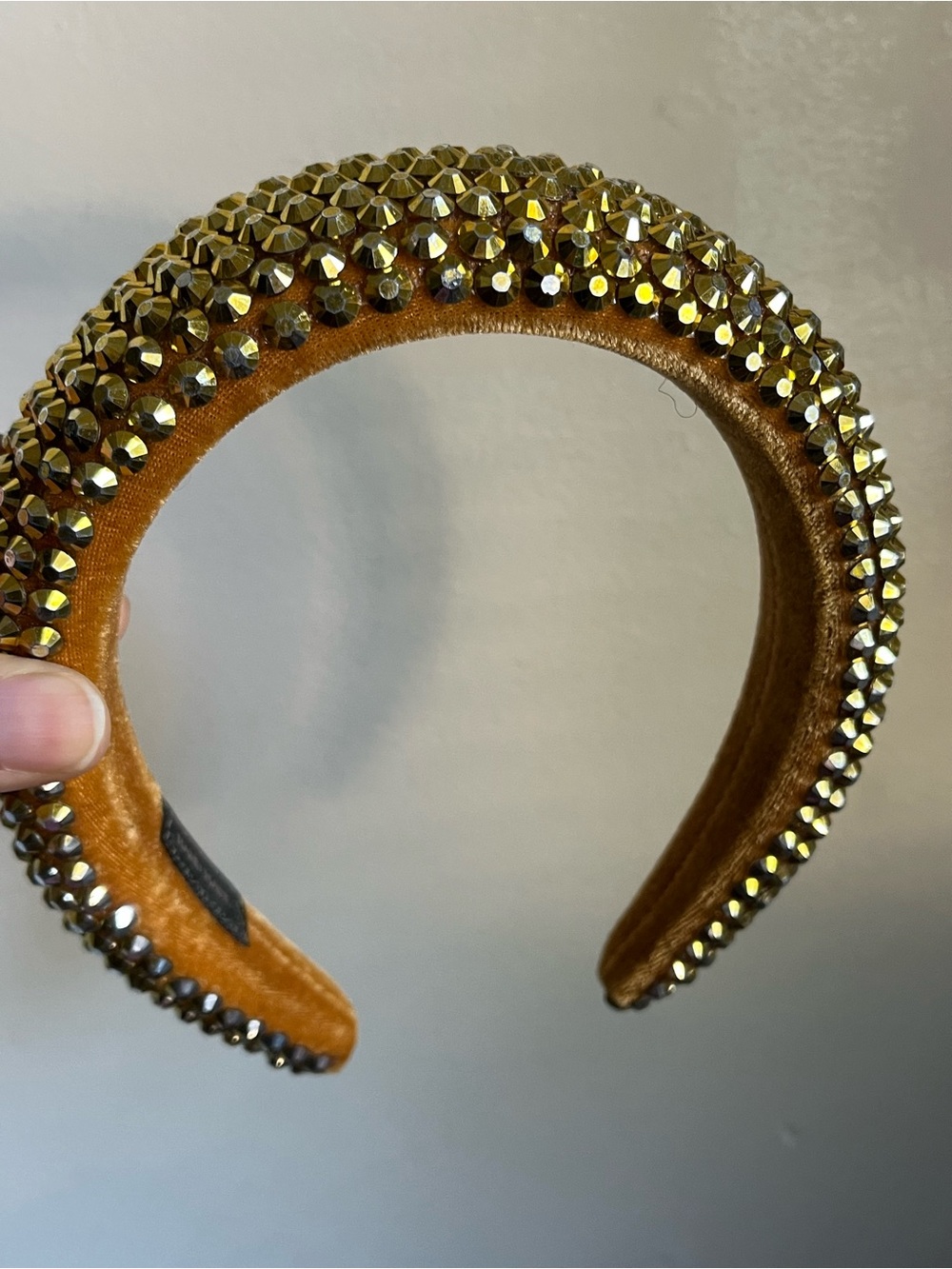 Princess Gold Studded Headband Queen Your Majesty Renaissance Bling Dress Up